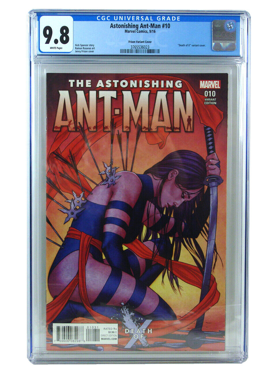 Astonishing Ant-Man #10 Variant CGC Graded 9.8 Death Of X Jenny Frison Psylocke