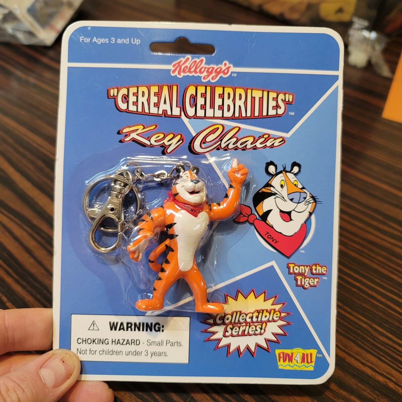 Tony The Tiger Key Chain Kellogg's Frosted Flakes Fun 4 All NOS VTG 1998 