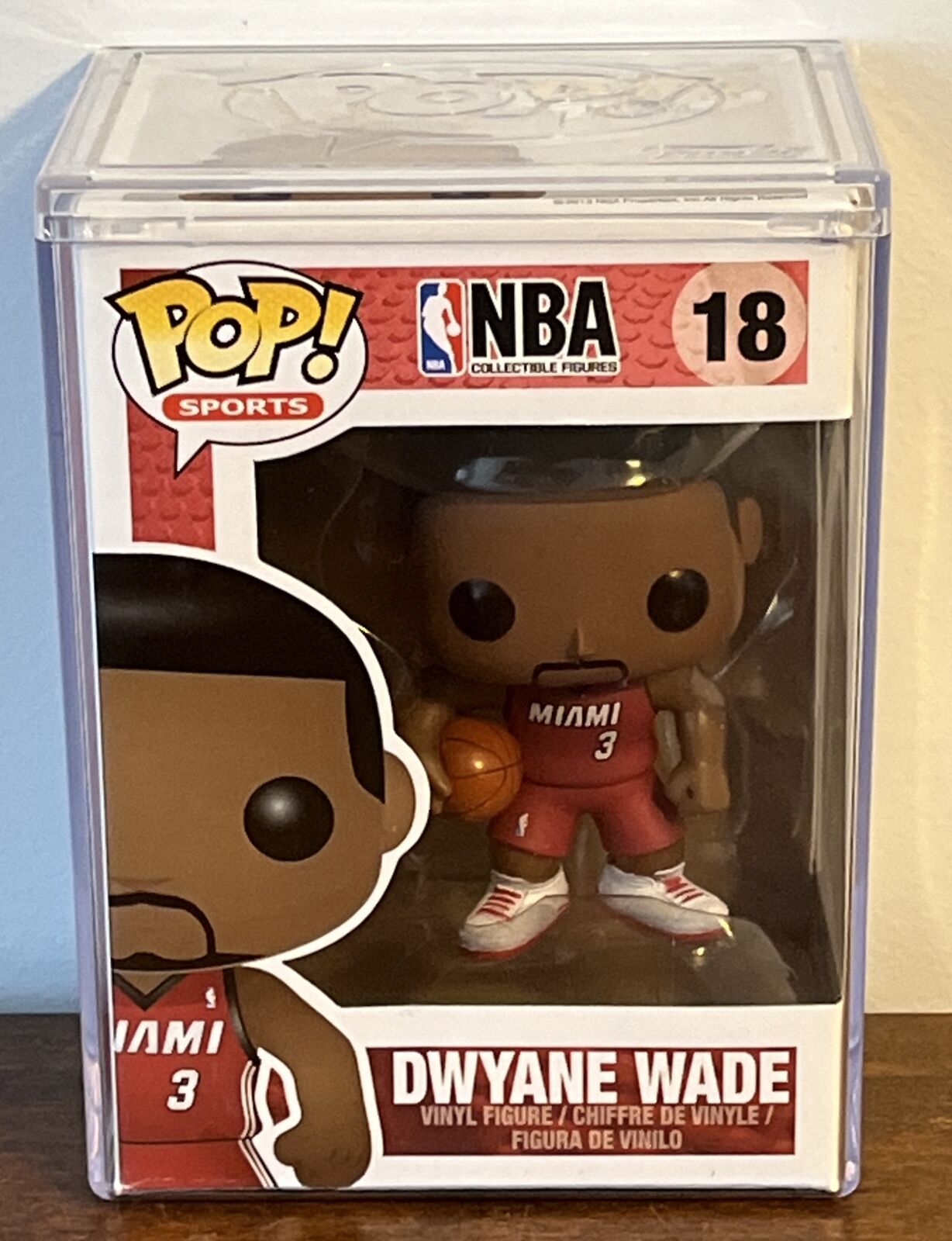 Dwayne Wade #18 Funko POP NBA Basketball Miami Heat Rare Vaulted Figure