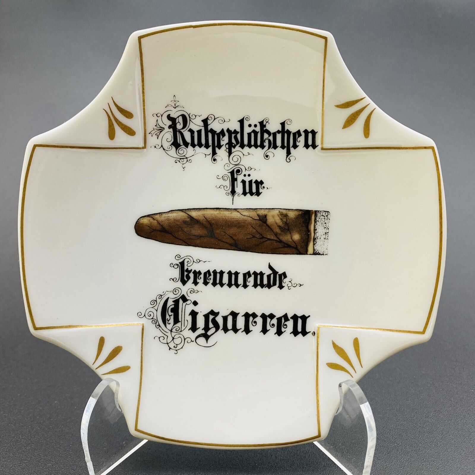 100 Years Of Rosenthal Porcelain Cigar Ashtray German Vintage