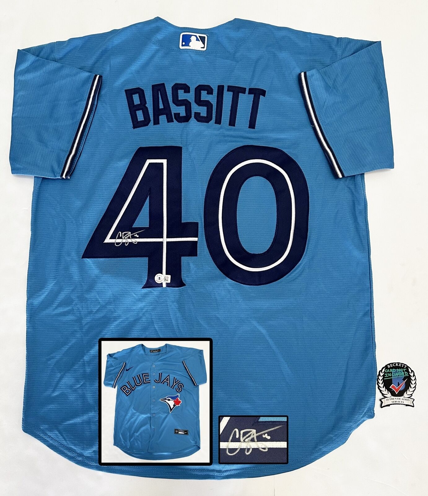 Chris Bassitt Signed Jersey Toronto Blue Jays Beckett BAS COA