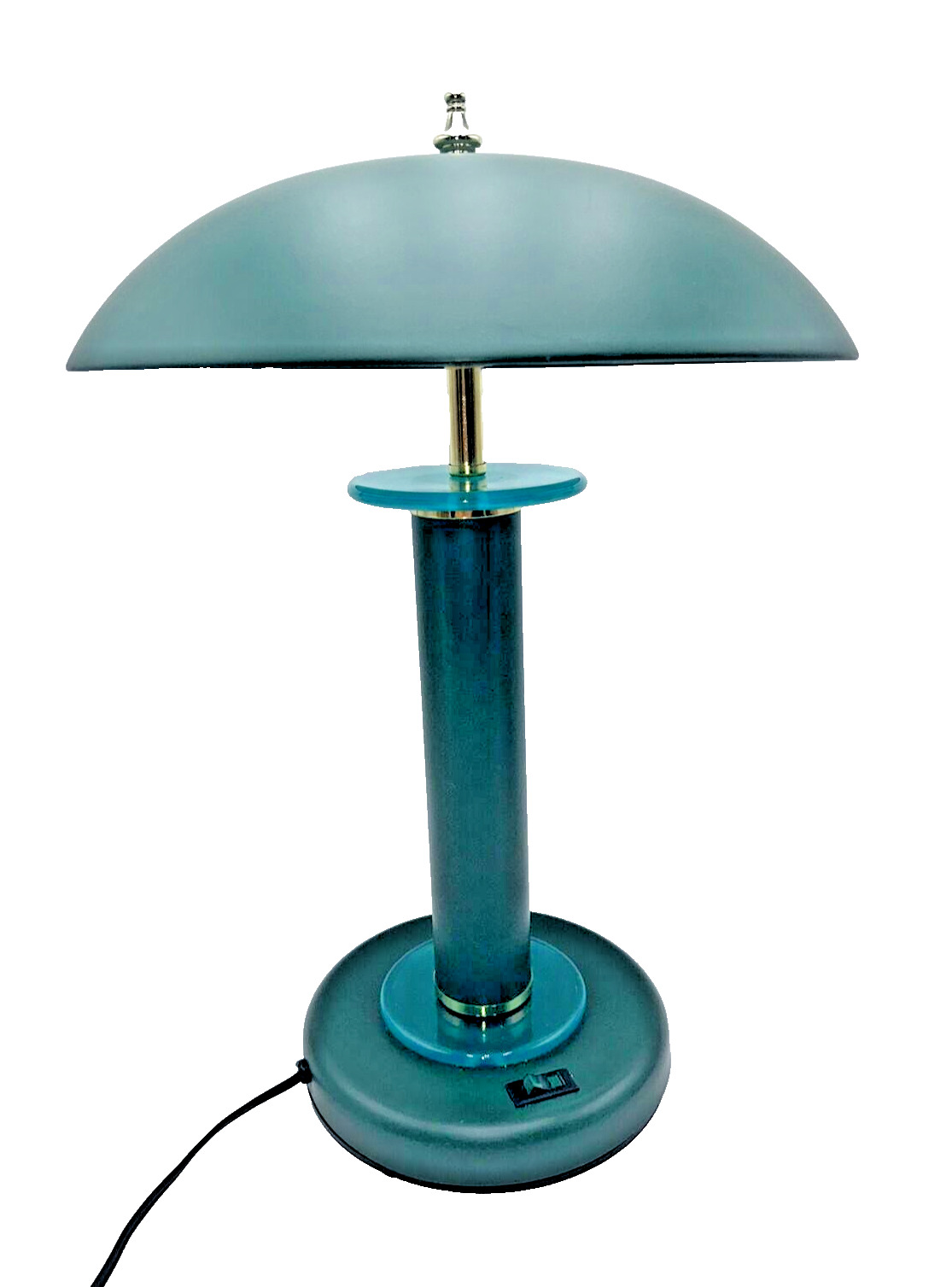 Mid Century Atomic Age Green Mushroom Tensor SLDIA 26 Table Lamp Estate Find