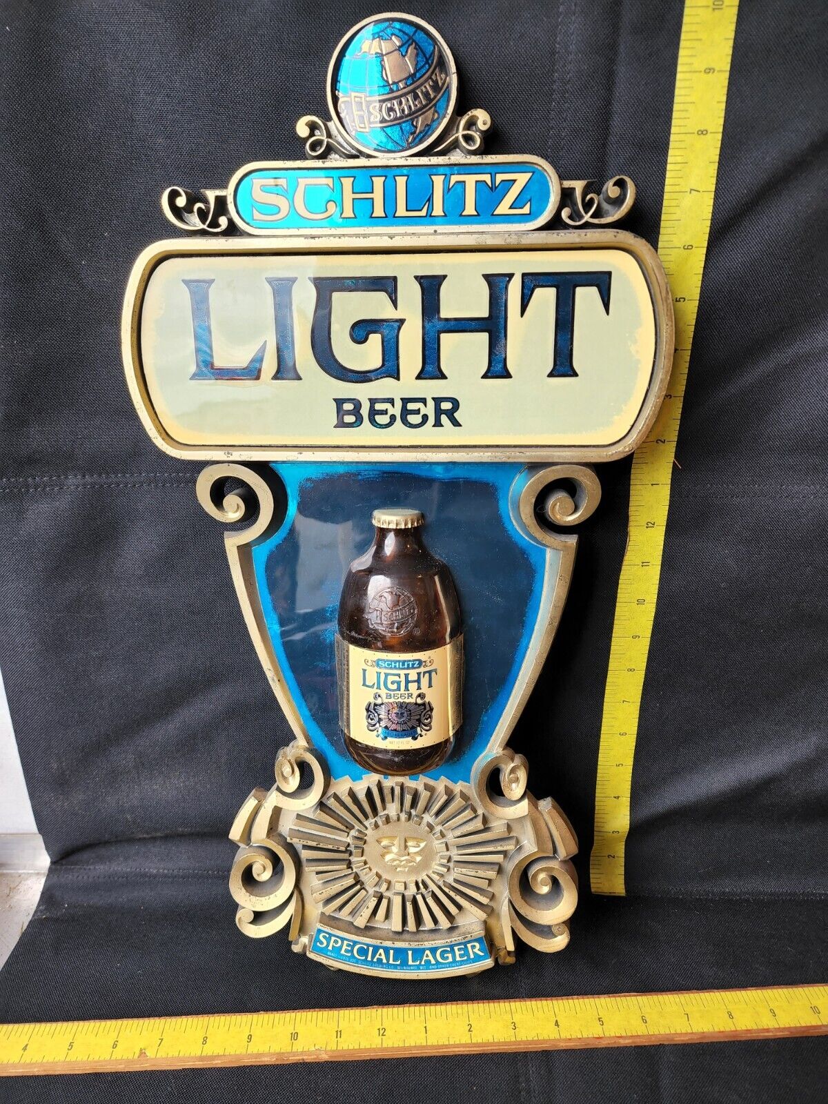 Vintage Schlitz Light Beer Special Lager Beer Sign #2