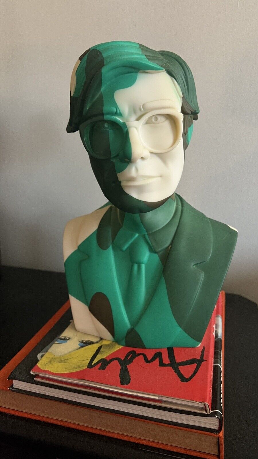Andy Warhol Camo Green Bust X Kidrobot. Mint With Box #7/200