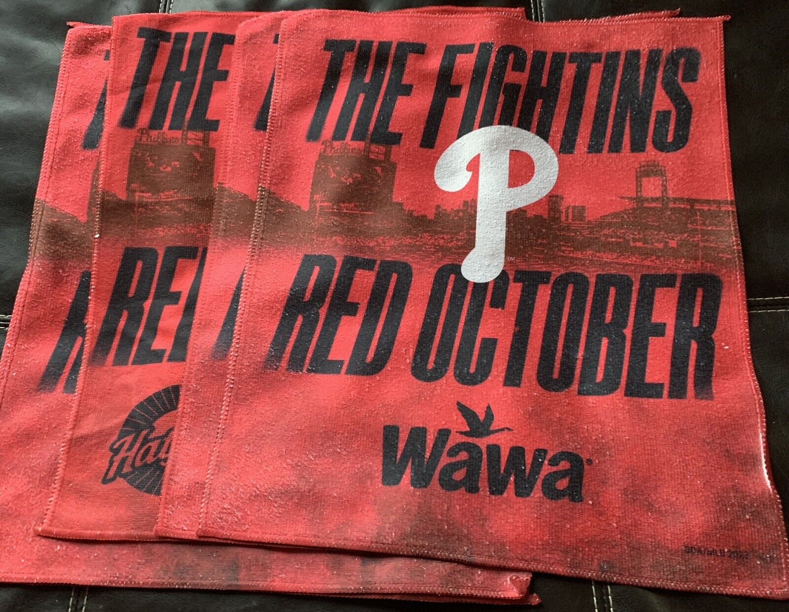 Pair Of Philadelphia Phillies Fightin Phil Baseball Post Season Fan Rally Towel