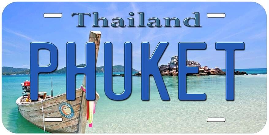 Phuket Thailand Aluminum Novelty Car License Plate