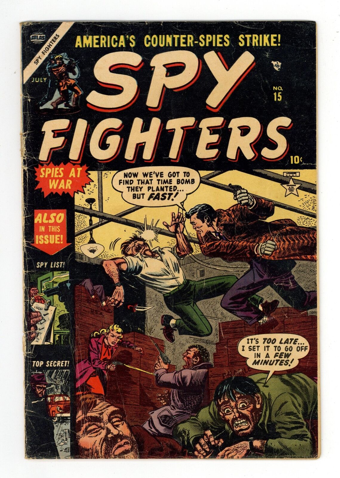 Spy Fighters #15 GD+ 2.5 1953