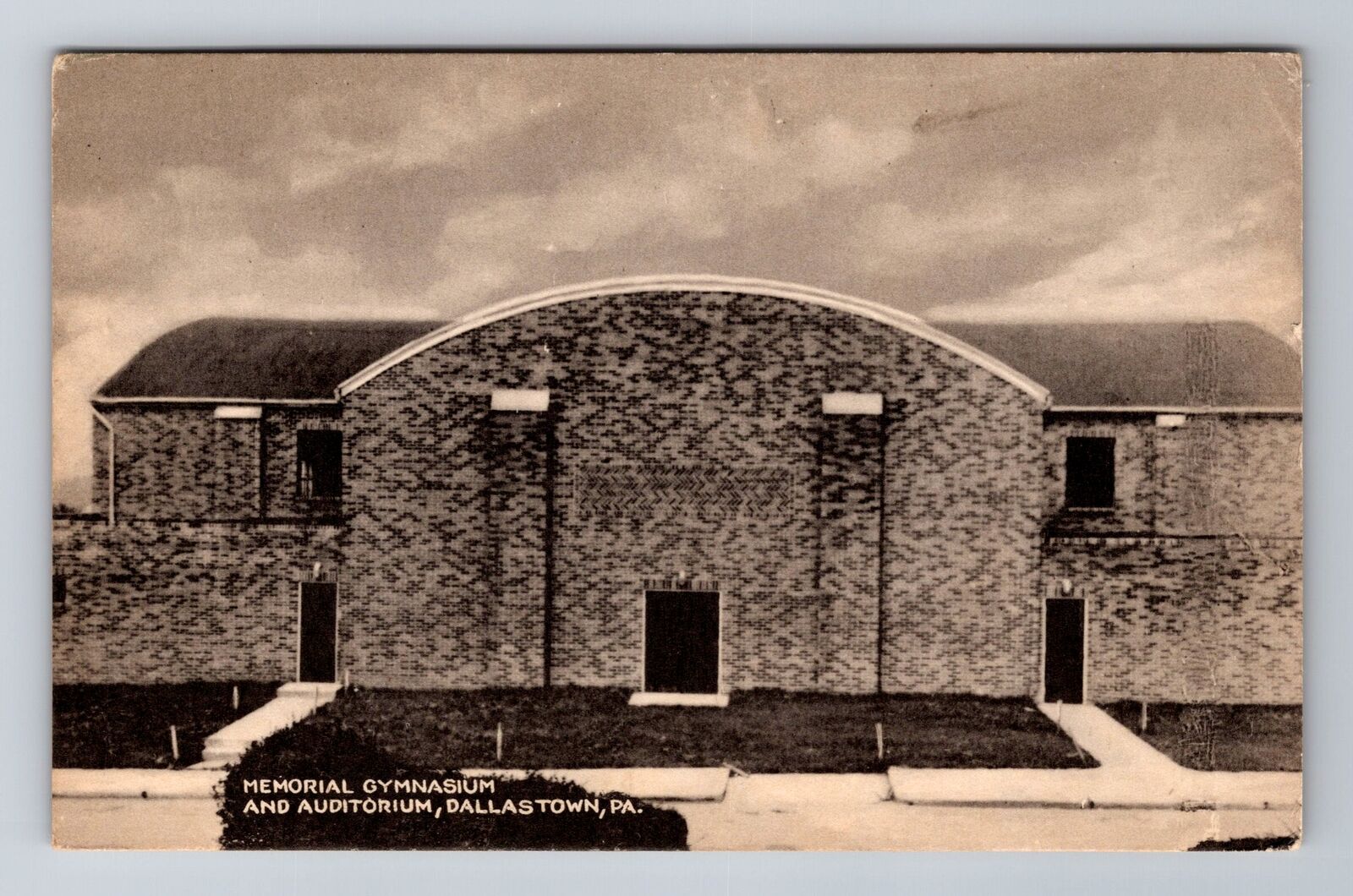Dallastown PA-Pennsylvania, Memorial Gymnasium & Auditorium, Vintage Postcard