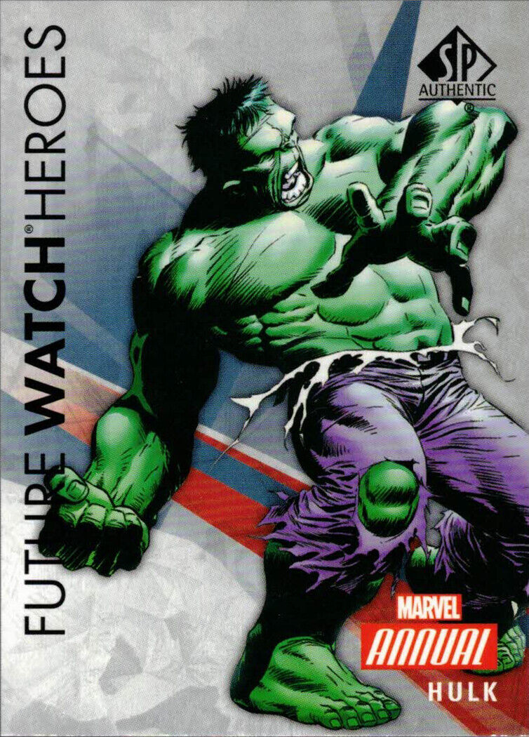 2016-17 SP Authentic Marvel Future Watch Heroes #16-1 Hulk Achievement 