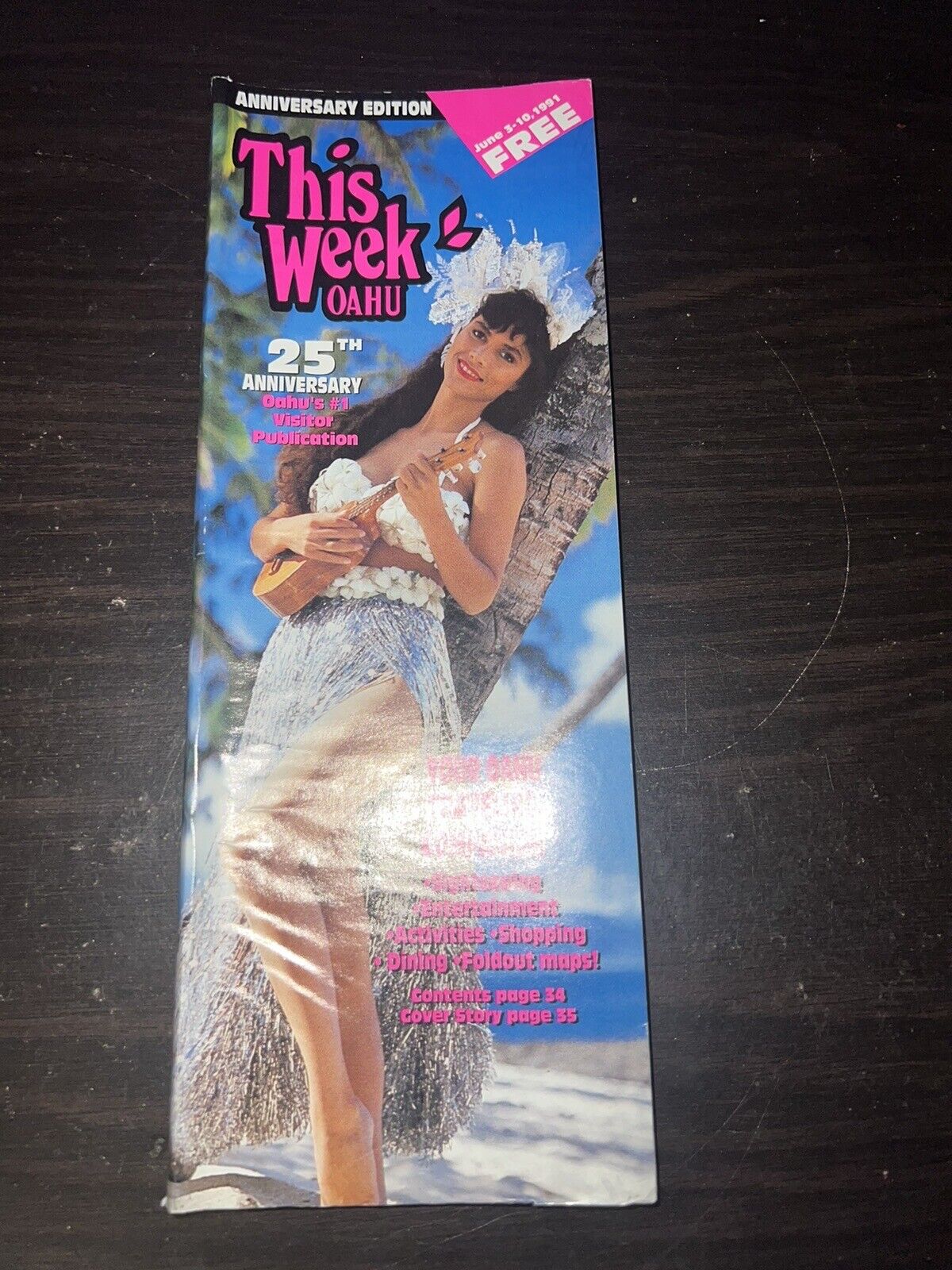 This Week Oahu June 3-10 1991 Hawaii Brochure Travel Guide