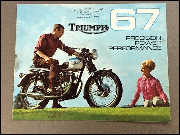 1967 Triumph Motorcycle Bike Sales Brochure Catalog - Trophy Daytona Bonneville