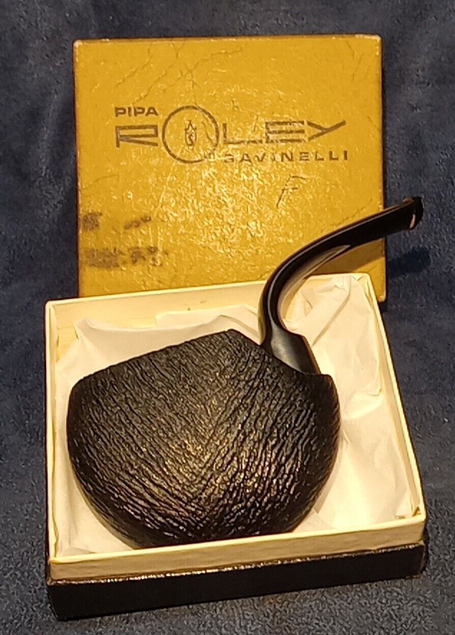 Unsmoked NOS Savinelli Roley Wire Rusticated Pocket/Travel Tobacco Pipe IOB