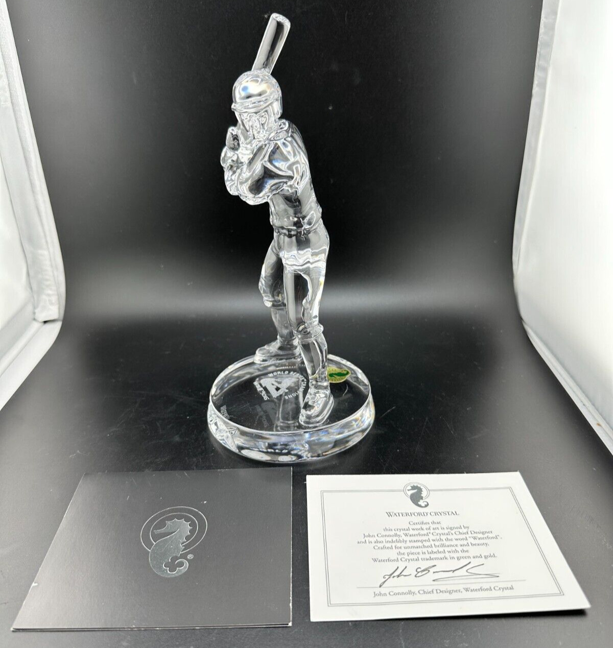 WATERFORD CRYSTAL ST. LOUIS CARDINALS 2006 WORLD SERIES FIGURINE - IN BOX