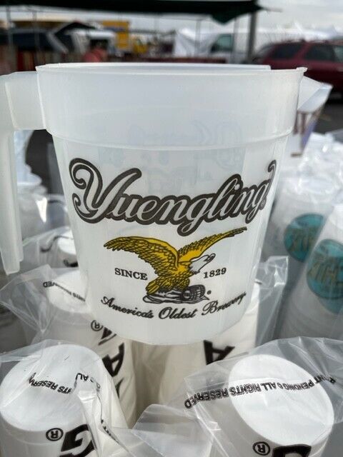Set Of 12 Yuengling Beer Pitchers - NEW STOCK - Plastic 48oz-BEST VALUE ON EBAY
