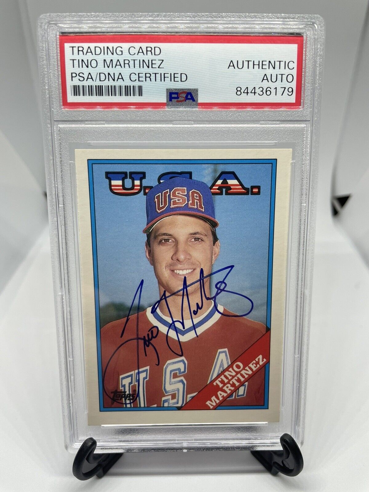 1988 Topps Traded Tino Martinez Signed Rookie Card PSA DNA Certified Autograph