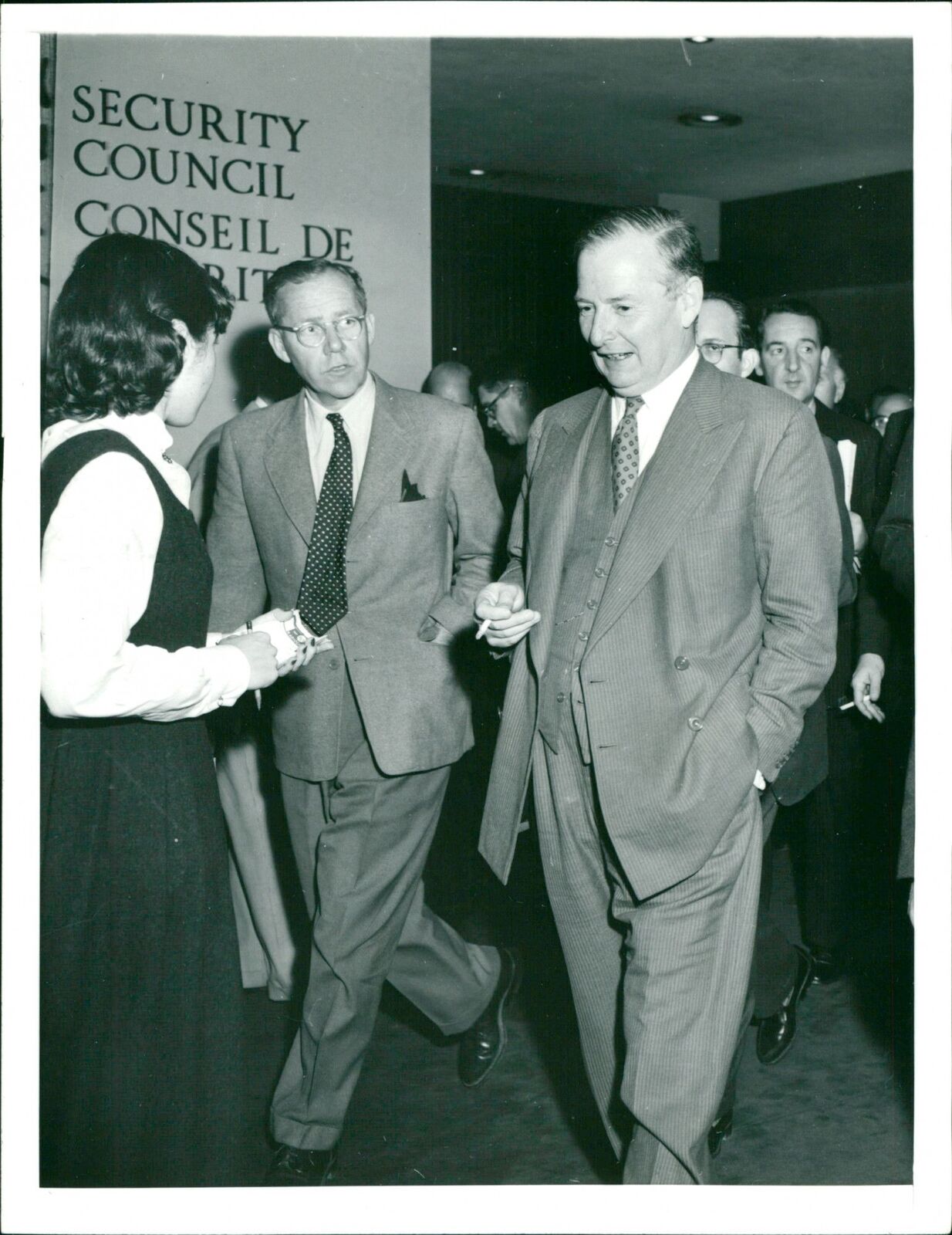 British Foreign Minister Selwyn Lloyd leaves UN... - Vintage Photograph 2917447
