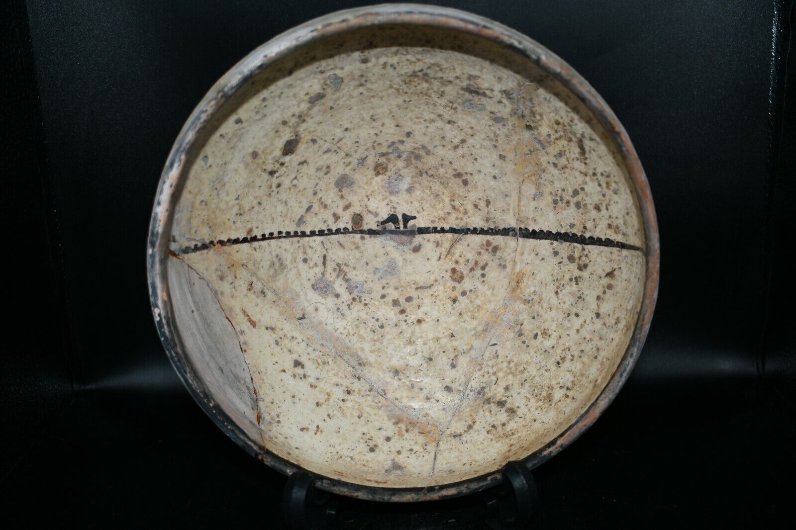 Large Ancient Near Eastern Samanid Dynasty Islamic Ceramic Pottery Bowl
