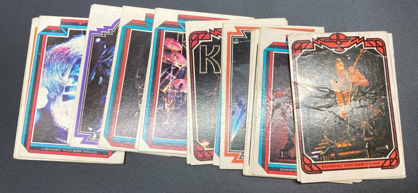 Vintage 1978 KISS 24 Cards Donruss Series 1 Lot