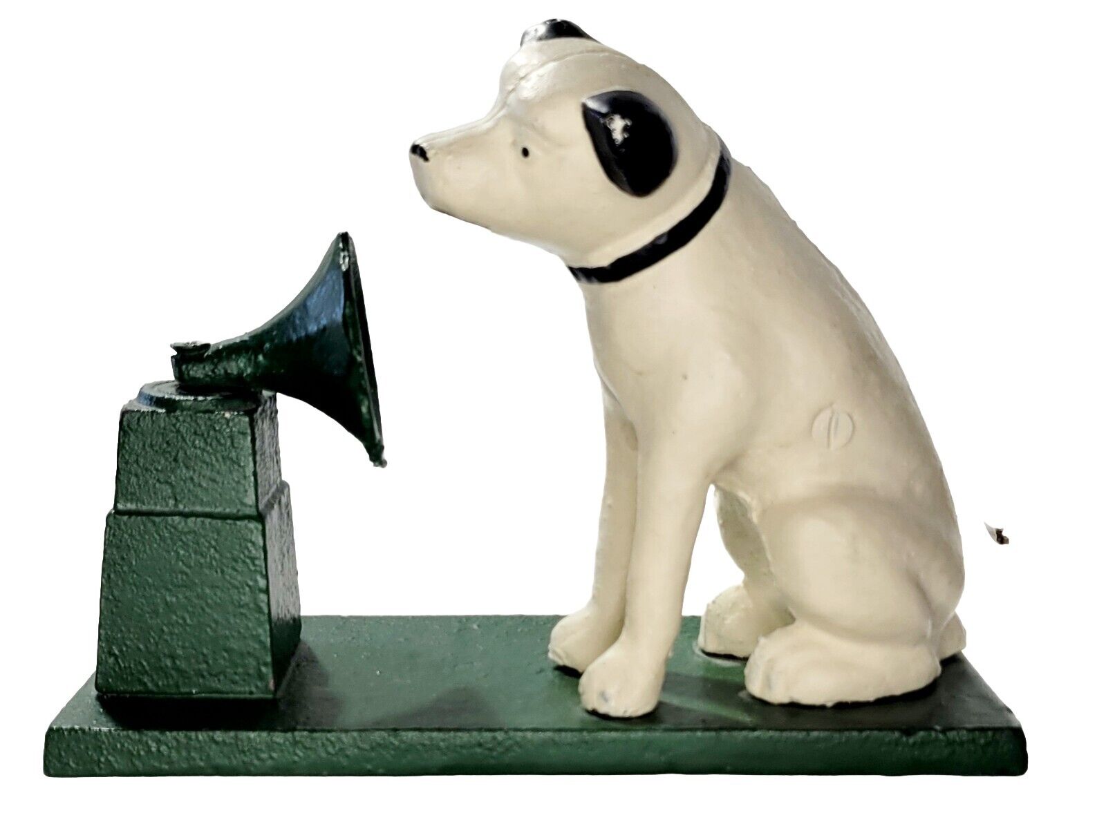 Vintage Nipper RCA Victor Victrola Dog and Phonograph Cast Iron Bank Repro.