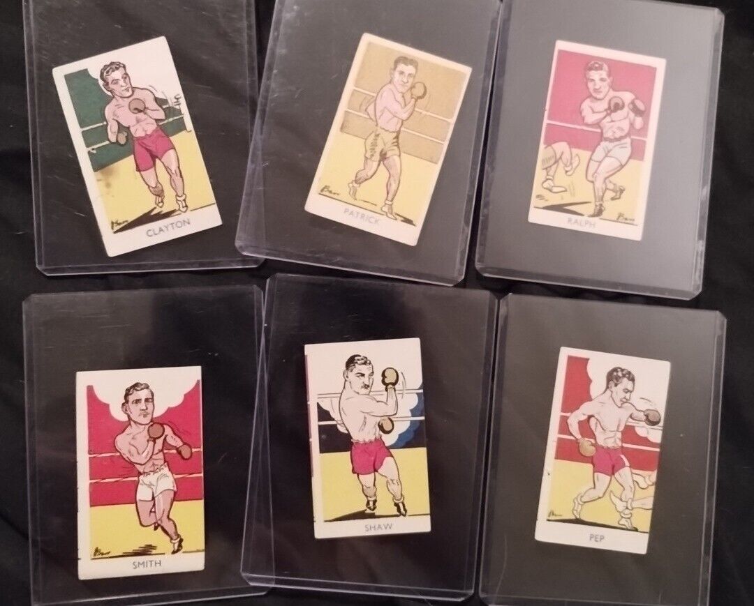 1953 A & J Donaldson Sports Favourites Boxing Tobacco Card Lots Of 6 VG Cond....