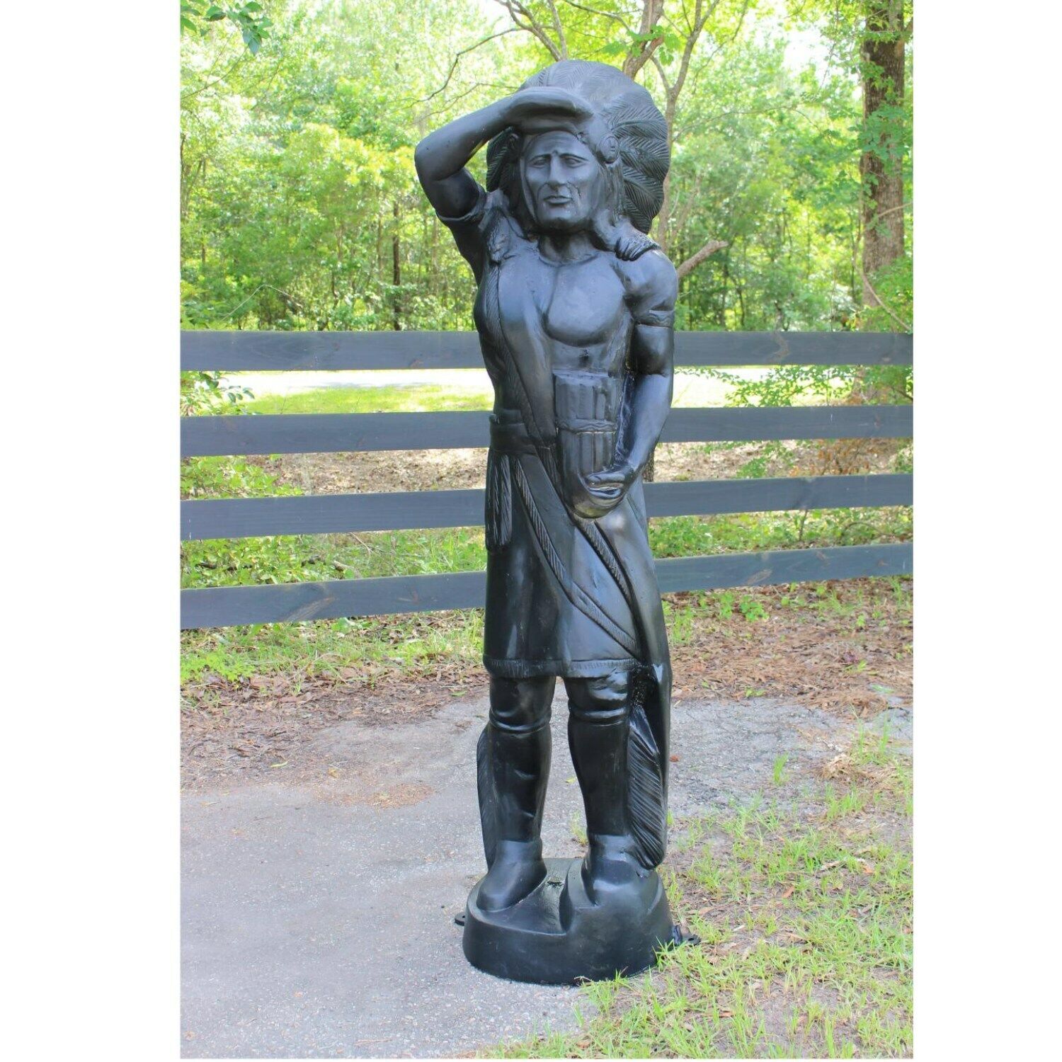 Life Size Native American Indian Statue for Tobacco or Cigar Store