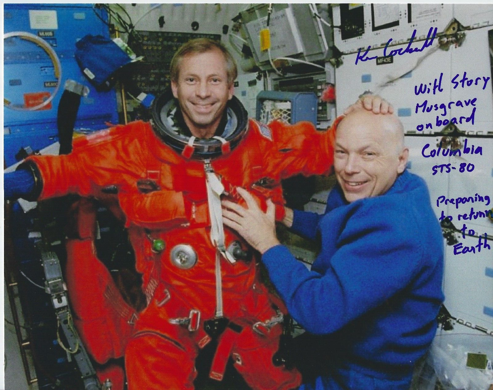 KEN Kenneth COCKRELL Astronaut NASA Engineer Signed 8 x 10 Photo 