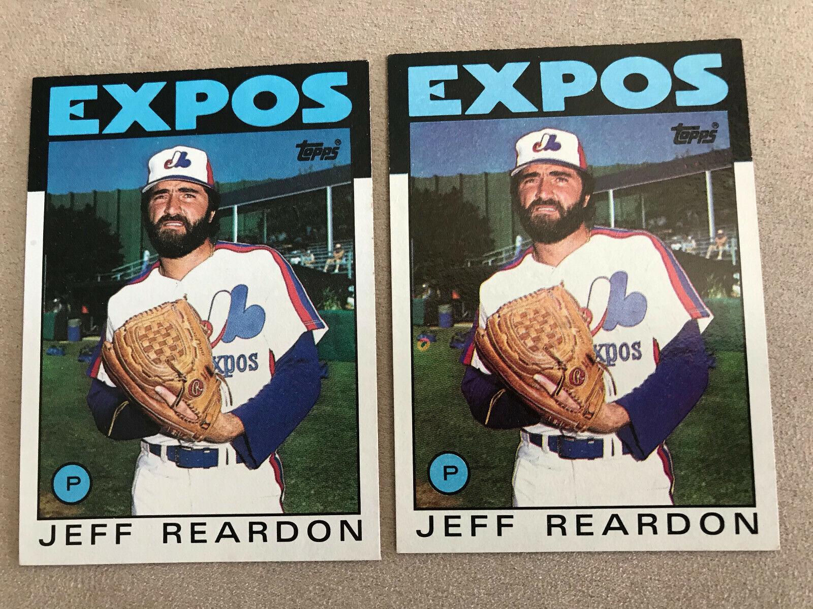 1986 Topps Baseball Card #35 Jeff Reardon Montreal Expos NM/MT 