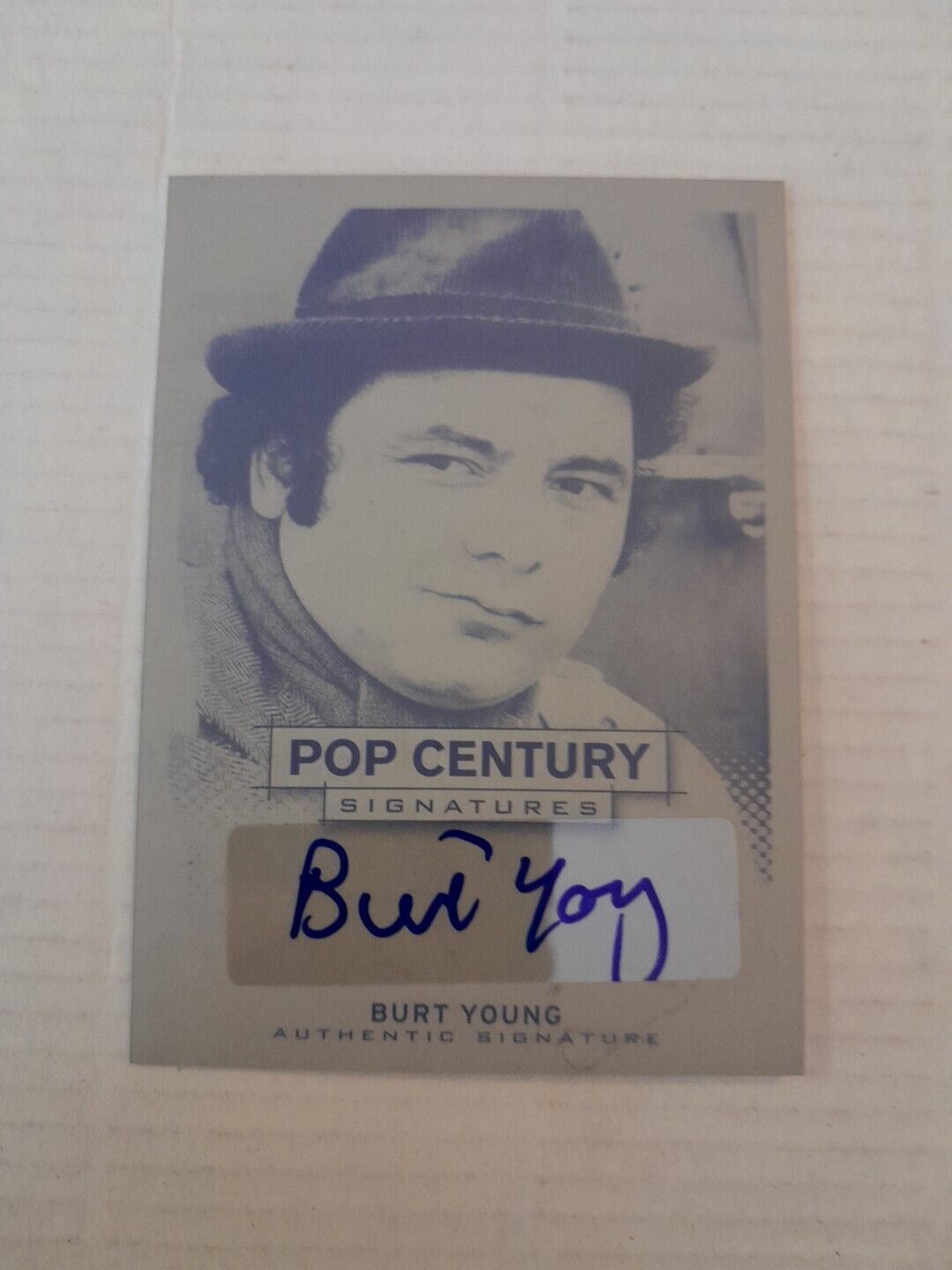 Burt Young 1/1 Autograph Black Plate 2013 Leaf Pop Century Rocky