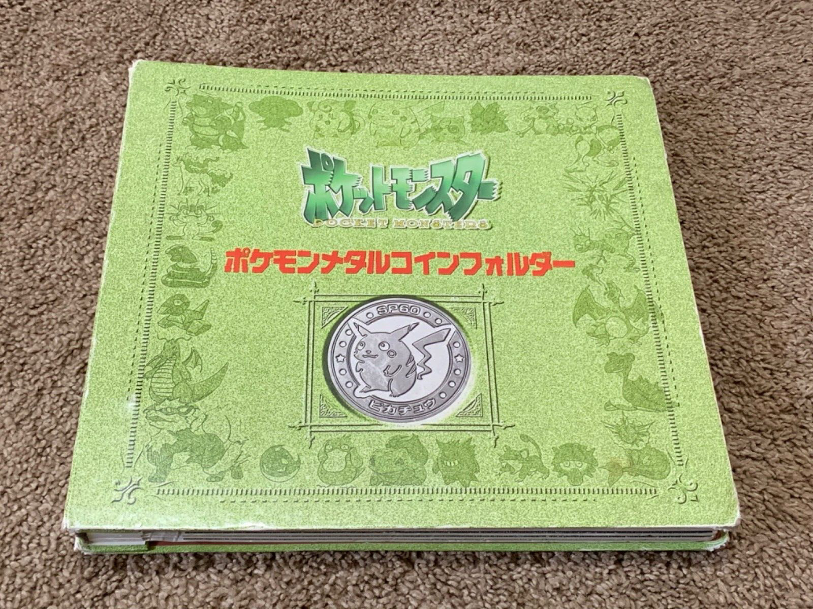30 Coins / Pokemon Meiji Coin Book File Album For Battle Coins Japanese