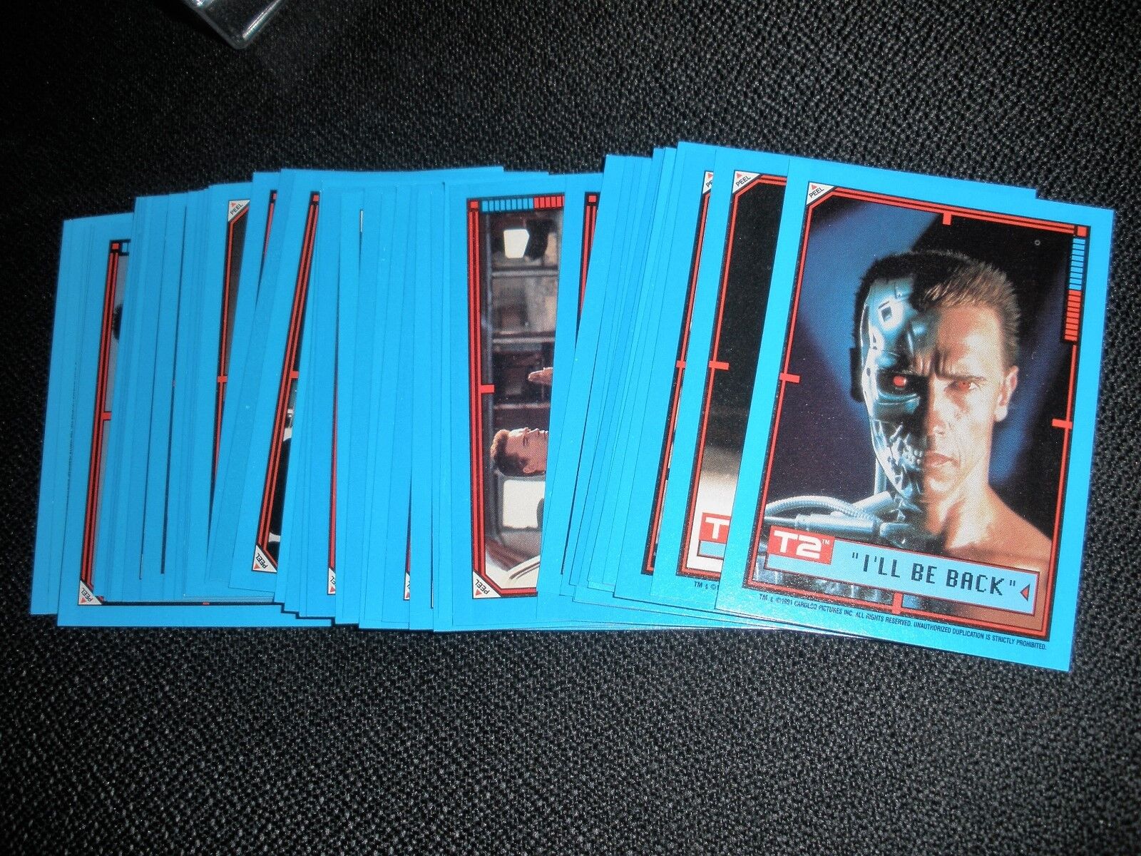 1991 Topps Terminator 2 T2 Judgement Day Sticker Trading Card Set NrMt