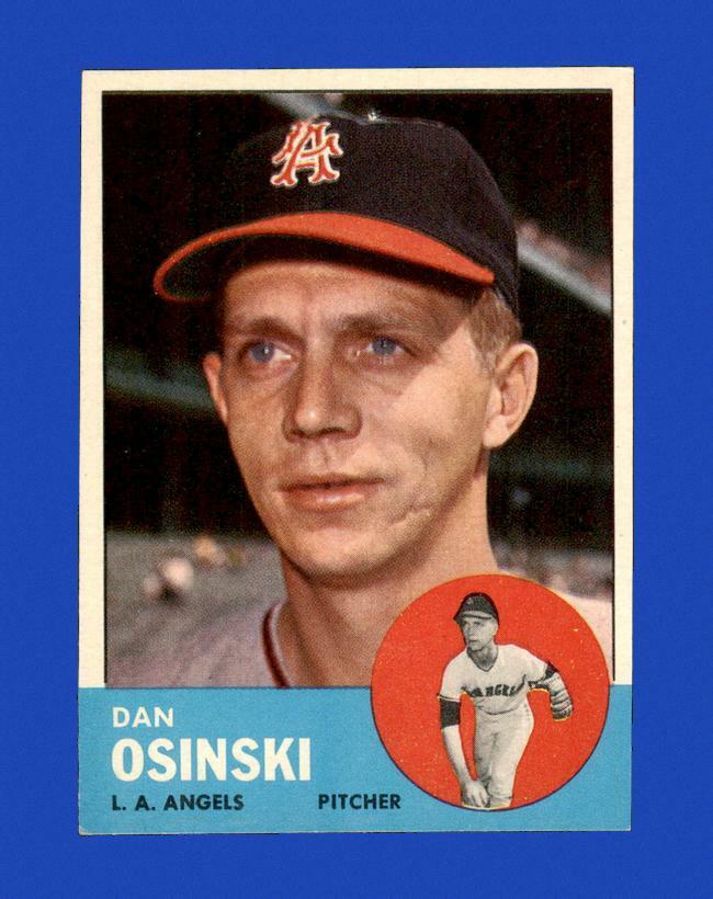 1963 Topps Set Break #114 Dan Osinski EX-EXMINT *GMCARDS*