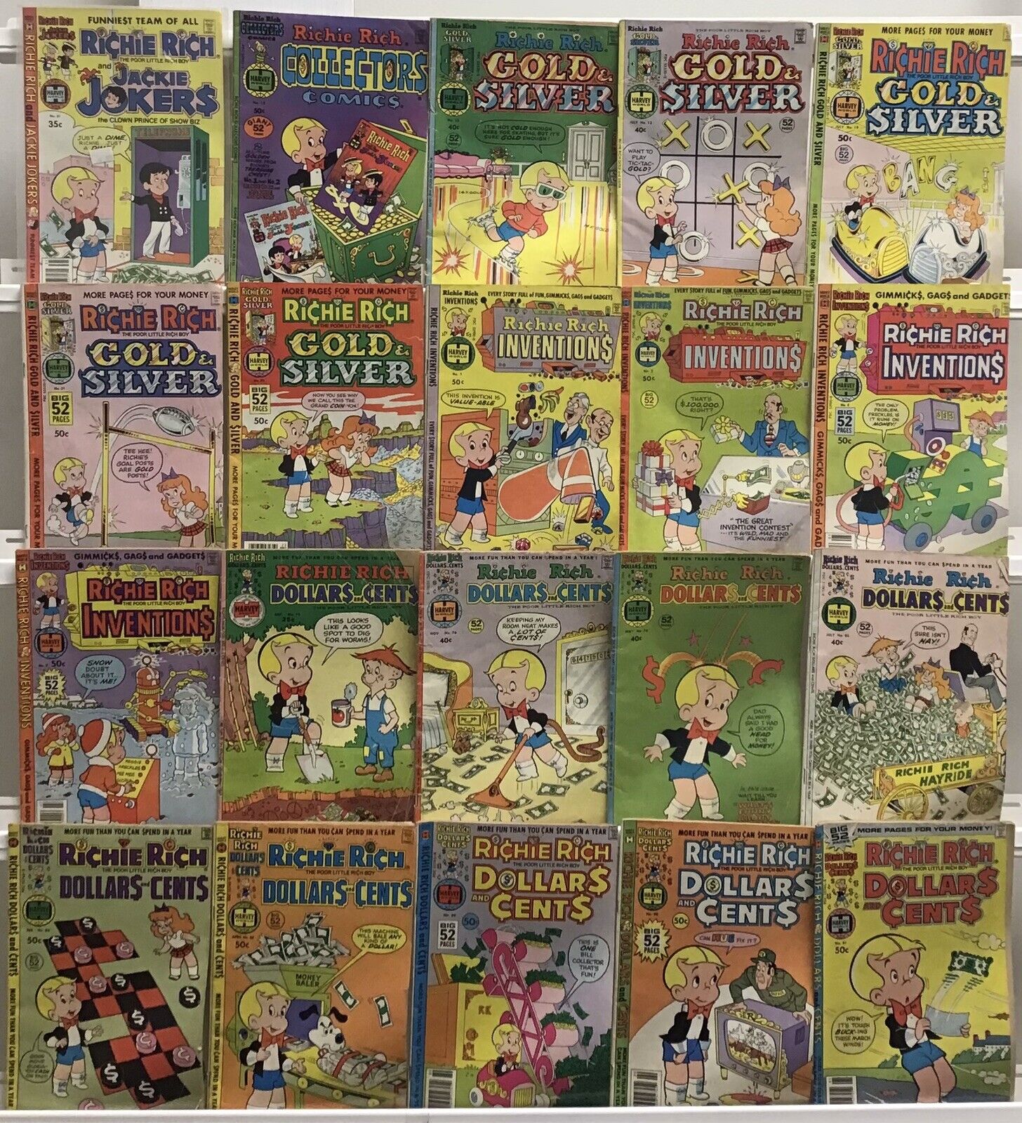 Vintage Richie Rich - Comic Book Lot Of 20
