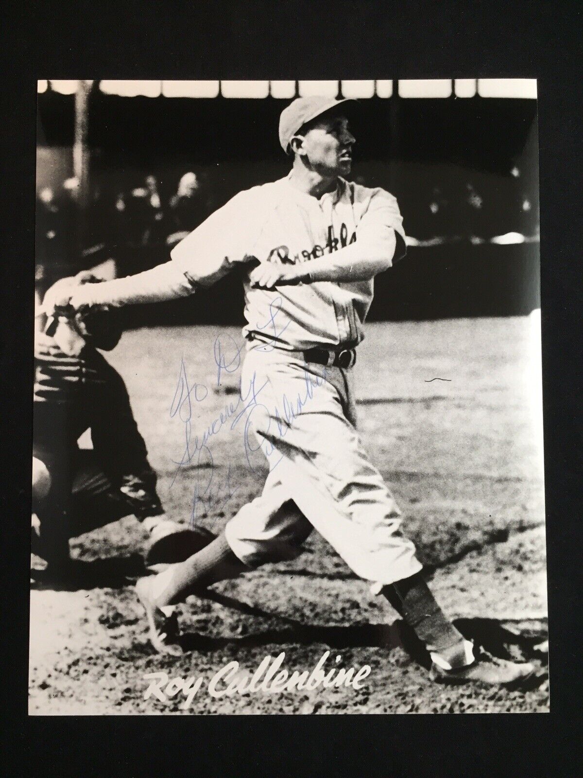 Roy Cullenbine Brooklyn Dodgers Autographed Photo