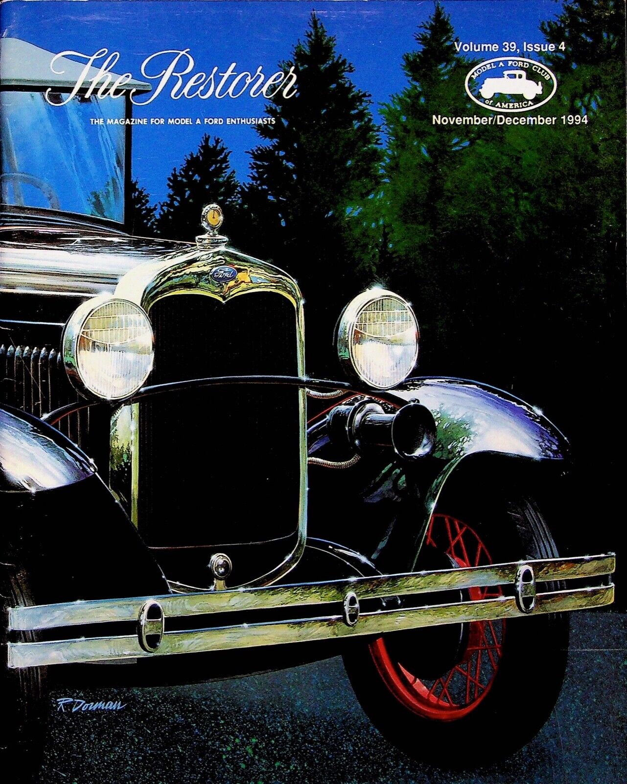 1929 ST PAUL HYDRAULIC  - THE RESTORE CAR MAGAZINE, VOL. 39, NO.4 1994, NOV/DEC