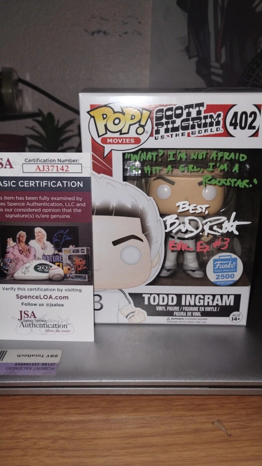 Todd Ingram 2500 Piece Funko Shop Exclusive Signed By Brandon Routh Funko Pop 