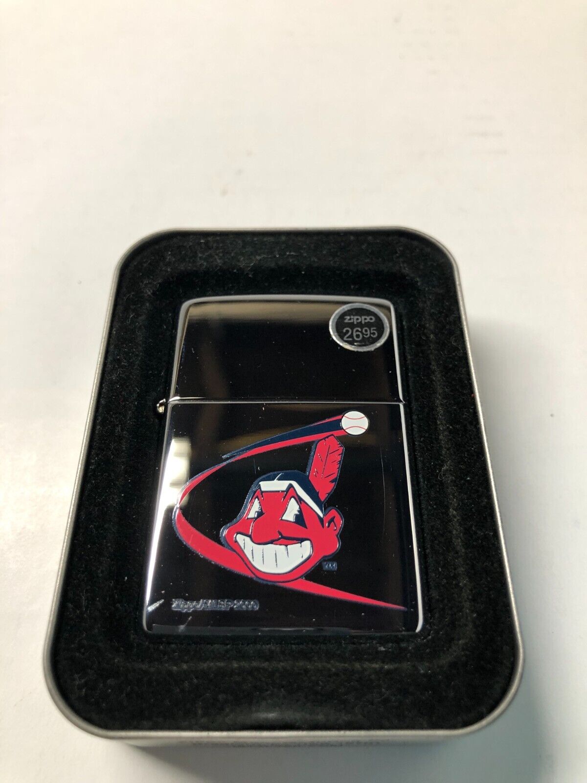 2000 Cleveland Indians Chief Wahoo ZIPPO 