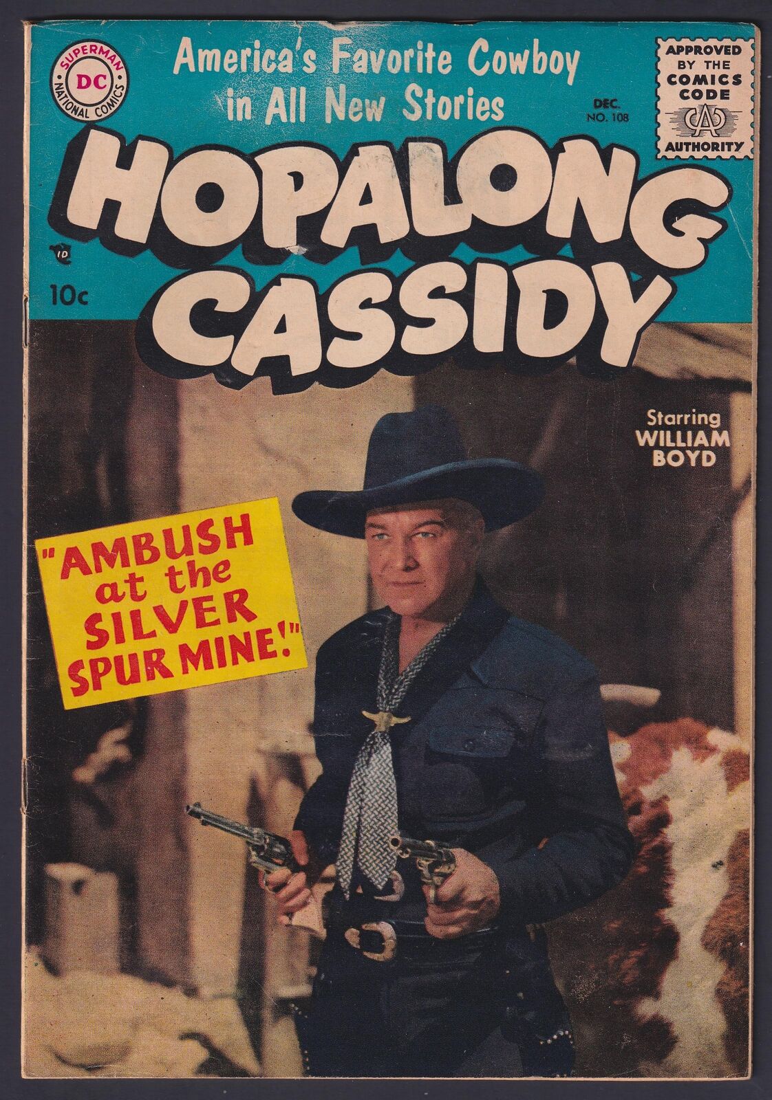 Hopalong Cassidy #108 1955 DC 4.5 Very Good+ comic