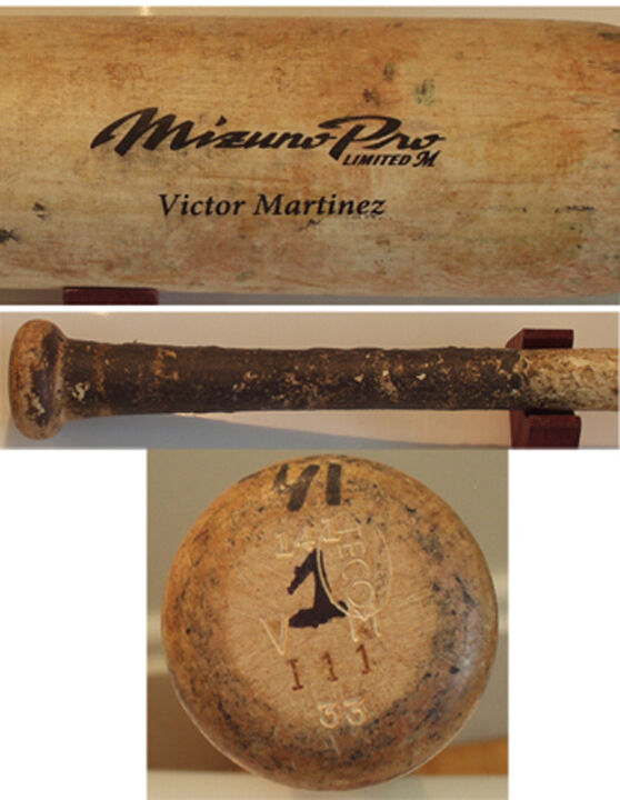 Victor Martinez Game Used Bat Boston Red Sox - Detroit Tigers - Indians 