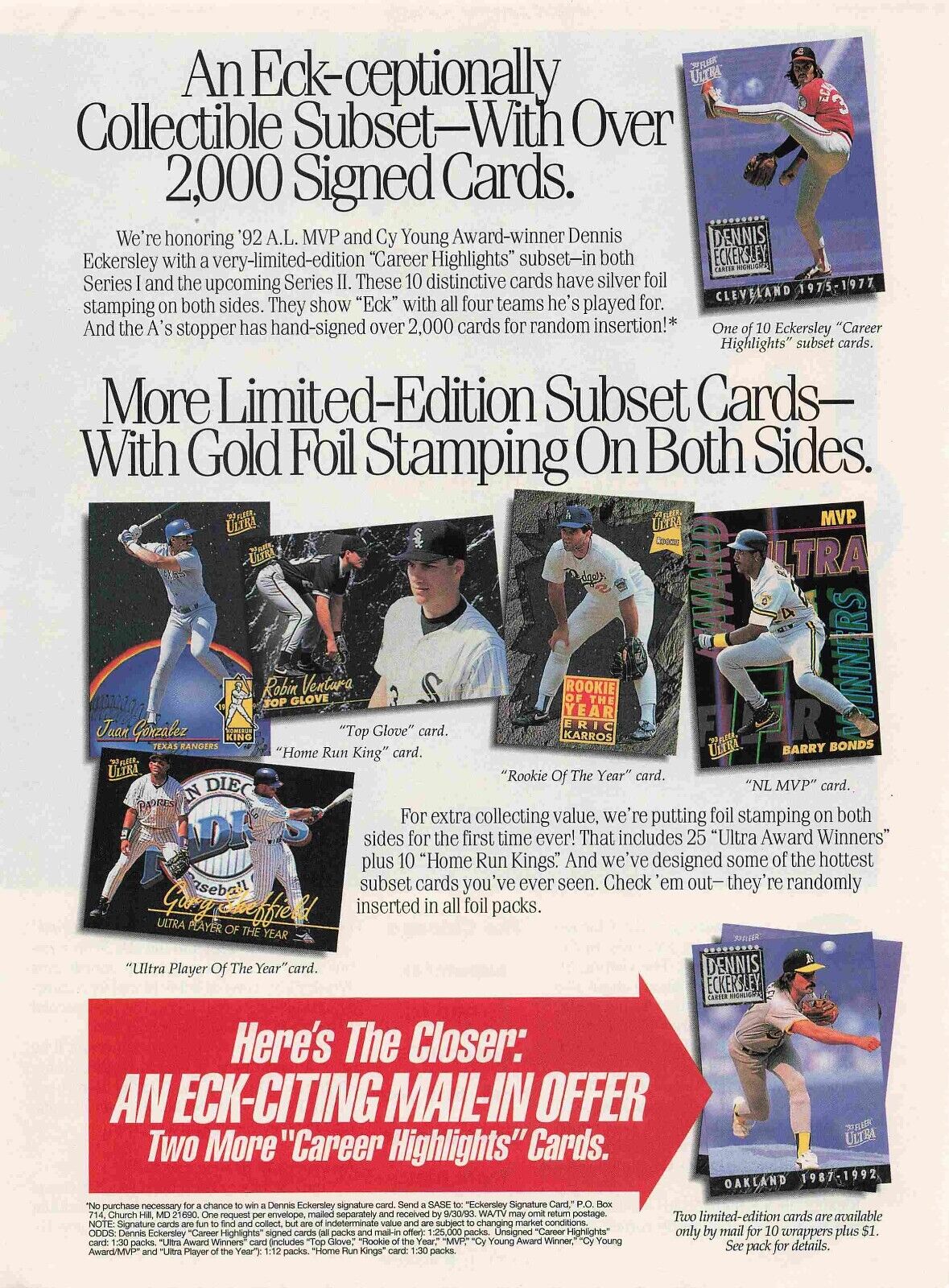 Gary Sheffield Padres 90'S Vtg Print Ad 8X11 #82022