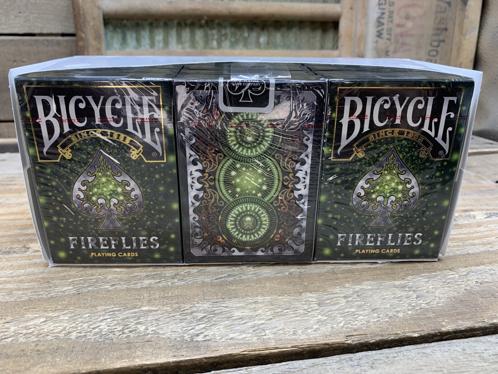 Lot Of 12 Sealed Bicycle Fireflies Playing Cards Poker Size Deck Limited Edition