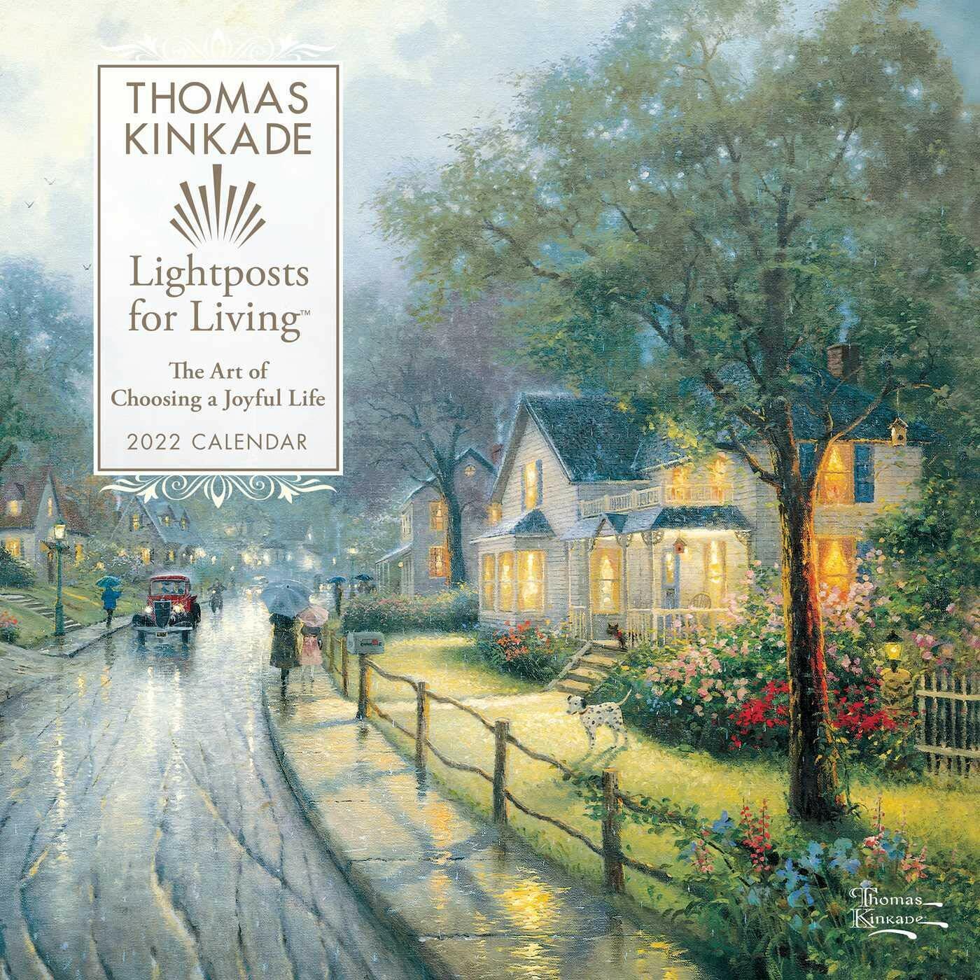 Andrews McMeel Thomas Kinkade Lightposts for Living 2022 Wall Calendar w