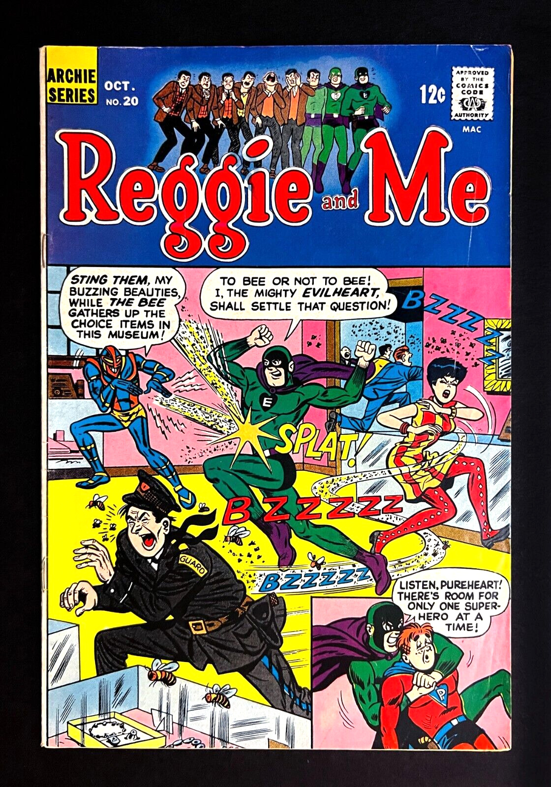 REGGIE AND ME #20 Evilheart Vs. Pureheart The Powerful Archie Comics 1968
