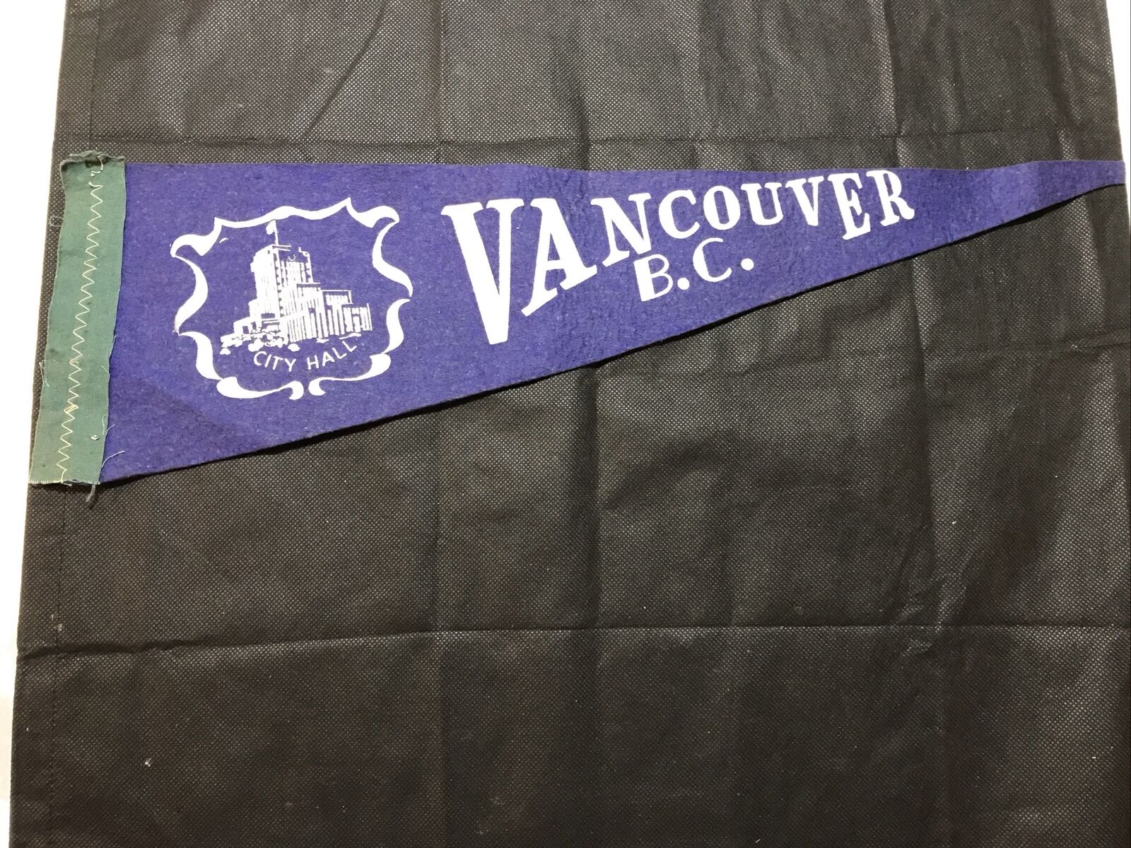 Vintage Vancouver Bc City Hall Pennant (1950)