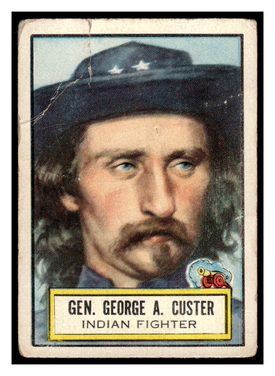 1952 Topps Look n See Gen. George A. Custer #37 Indian Fighter