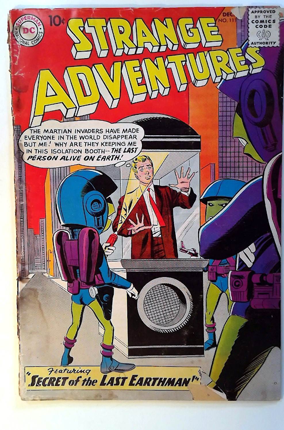 Strange Adventures #111 DC Comics (1959) PR 1st Series 1st Print Comic Book