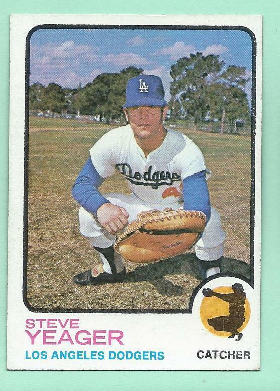 1973 Steve Yeager, L.A. Dodgers #59, NrMt.