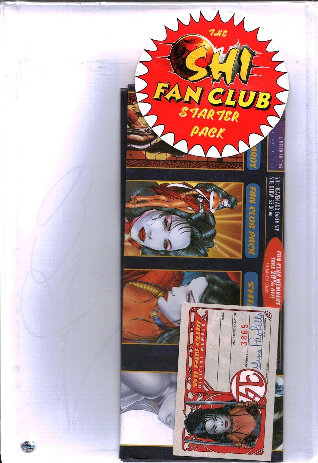 Vintage Crusade Comics The Shi Fan Club Starter Pack 1997 Signed Sealed