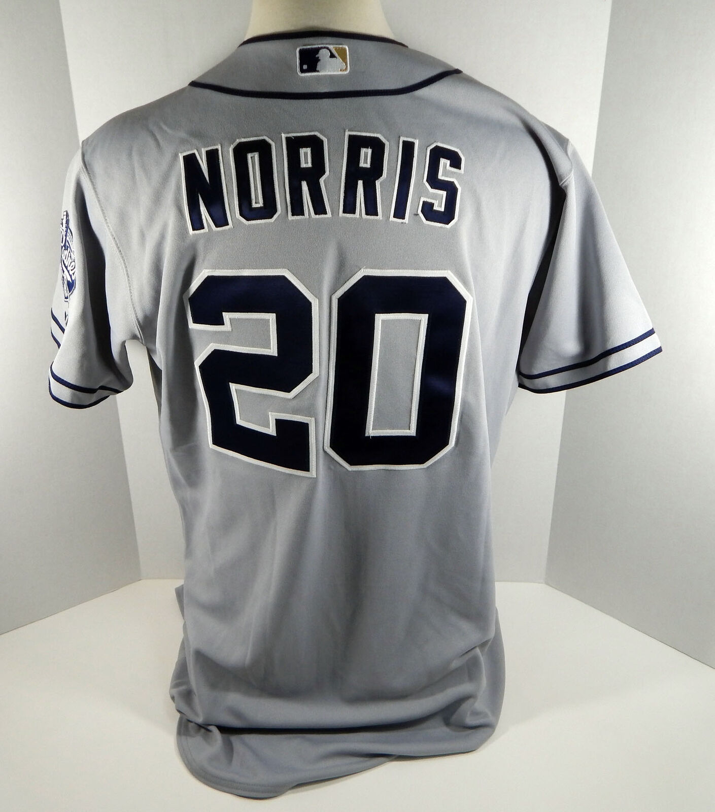 San Diego Padres Derek Norris #20 Game Issued Grey Jersey