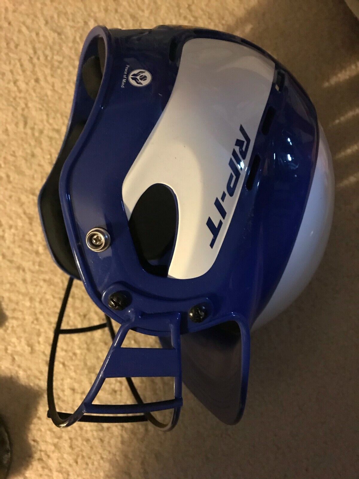 BASEBALL HELMET RIP-IT with face mask SIZE XL 7 1/4 +