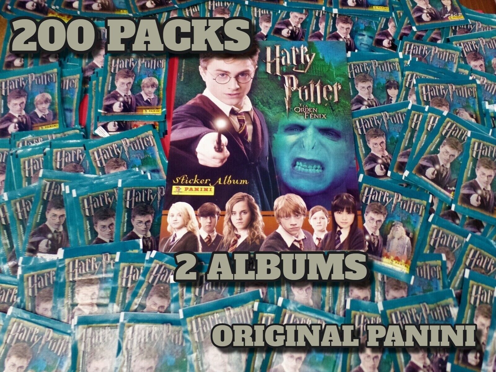 Harry Potter The  Phoenix Order 200 packs (1000 cards) 2 Albums.. Fans.Special